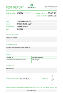 TRENANT 200 (USA WAREHOUSE) 5 TestReport 14264
