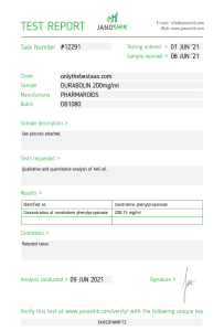 DURABOLIN (NPP) 200 (USA WAREHOUSE) 5 npp report